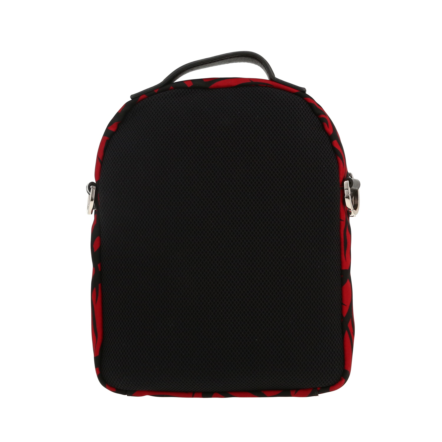 Dior shoulder bag in red and black canvas - Detail D5