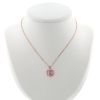Collier De Beers Enchanted Lotus en or rose, émail et diamants - 360 thumbnail
