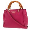 Borsa Gucci  Bamboo in pelle rosa e bambù - 00pp thumbnail