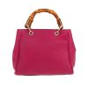 Gucci  Bamboo handbag  in pink leather  and bamboo - Detail D4 thumbnail