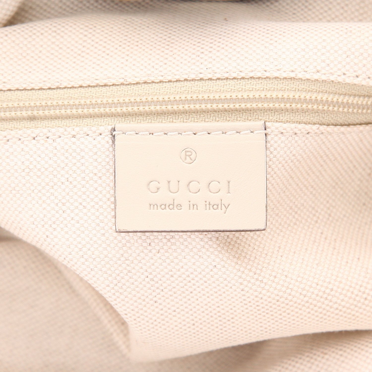 Gucci   handbag  "sûpreme GG" canvas  and white leather - Detail D2