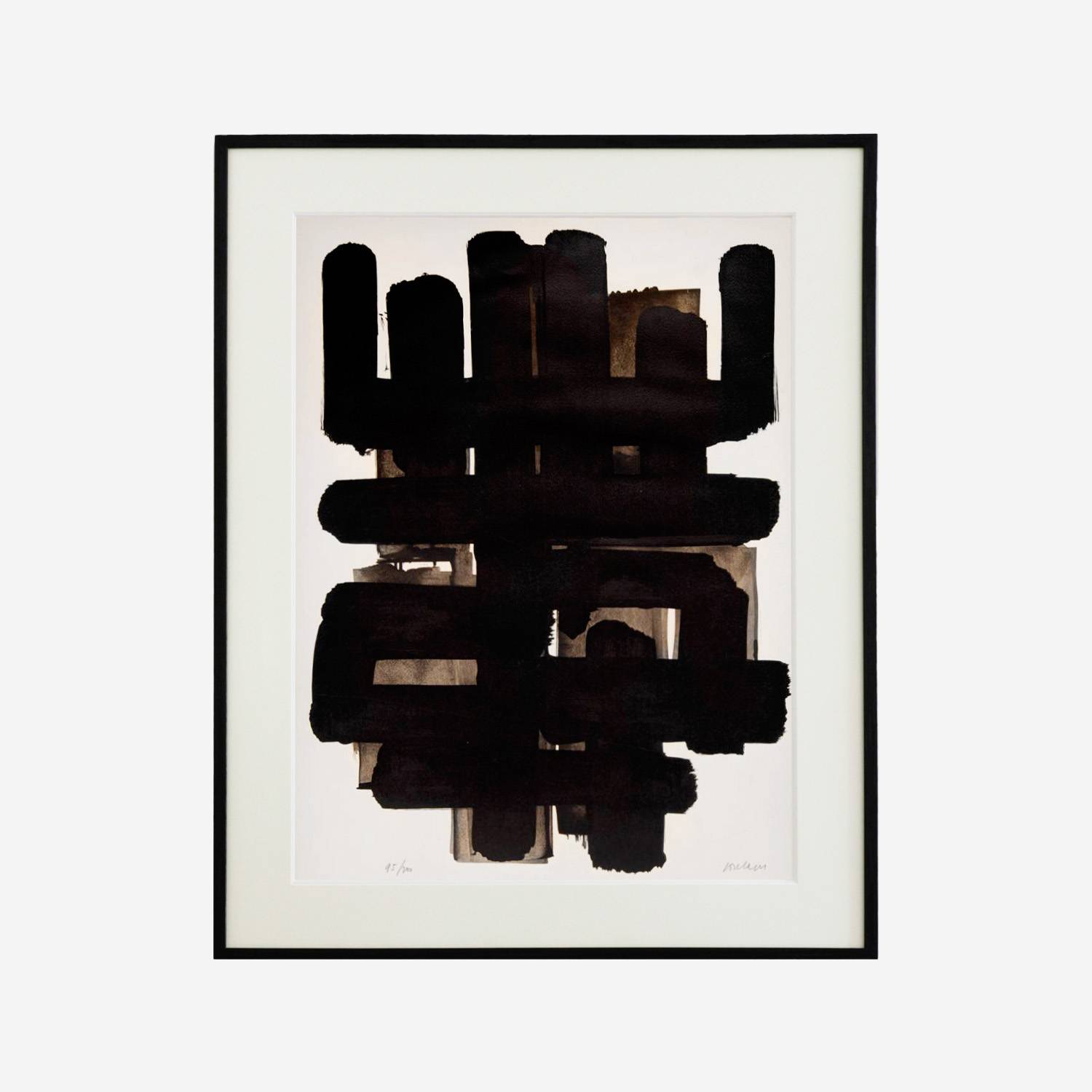 Pierre Soulages (1919-2022), Lithographie n°3 - 1957