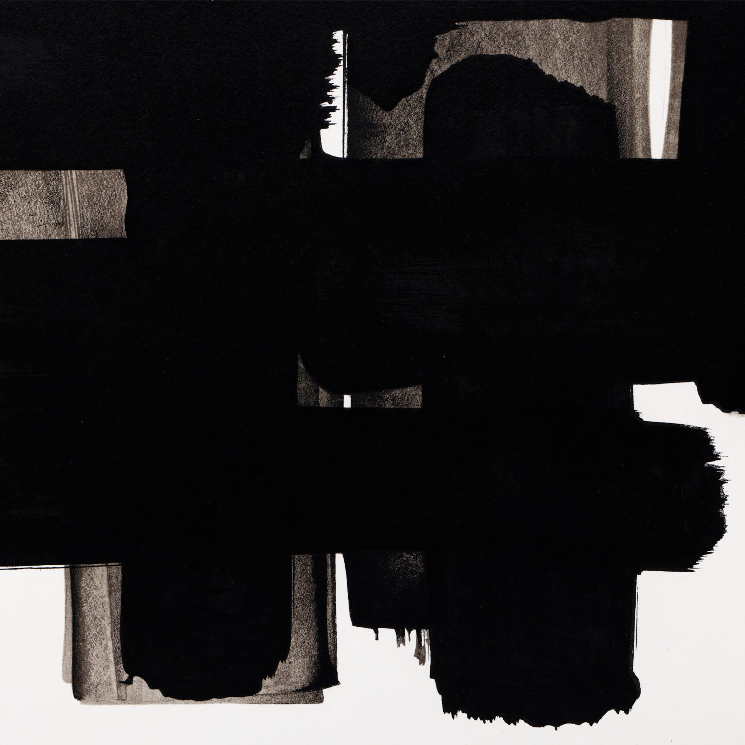 Pierre Soulages (1919-2022), Lithographie n°3 - 1957 - Detail D2