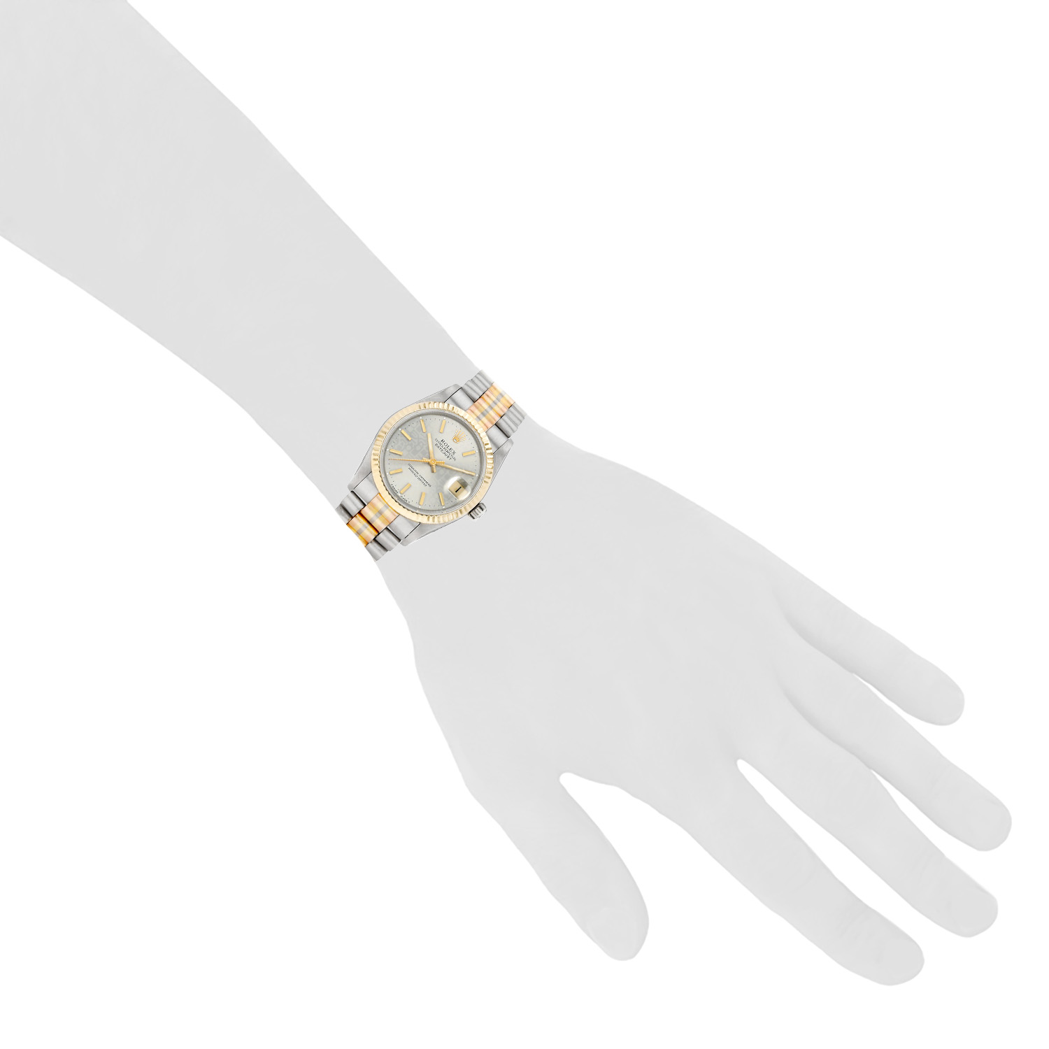 Rolex Datejust Lady  in 3 golds Ref: Rolex - 68279  Circa 1988 - Detail D1