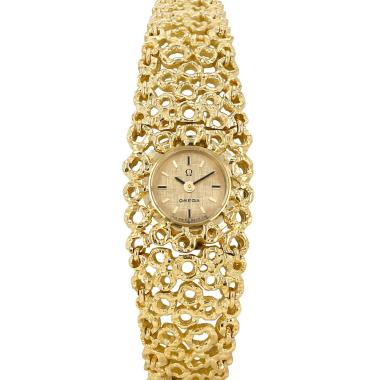 Omega Gilbert Albert  in yellow gold Circa 1960