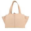 Bolso de mano Celine  Tri-Fold en cuero granulado beige - Detail D6 thumbnail