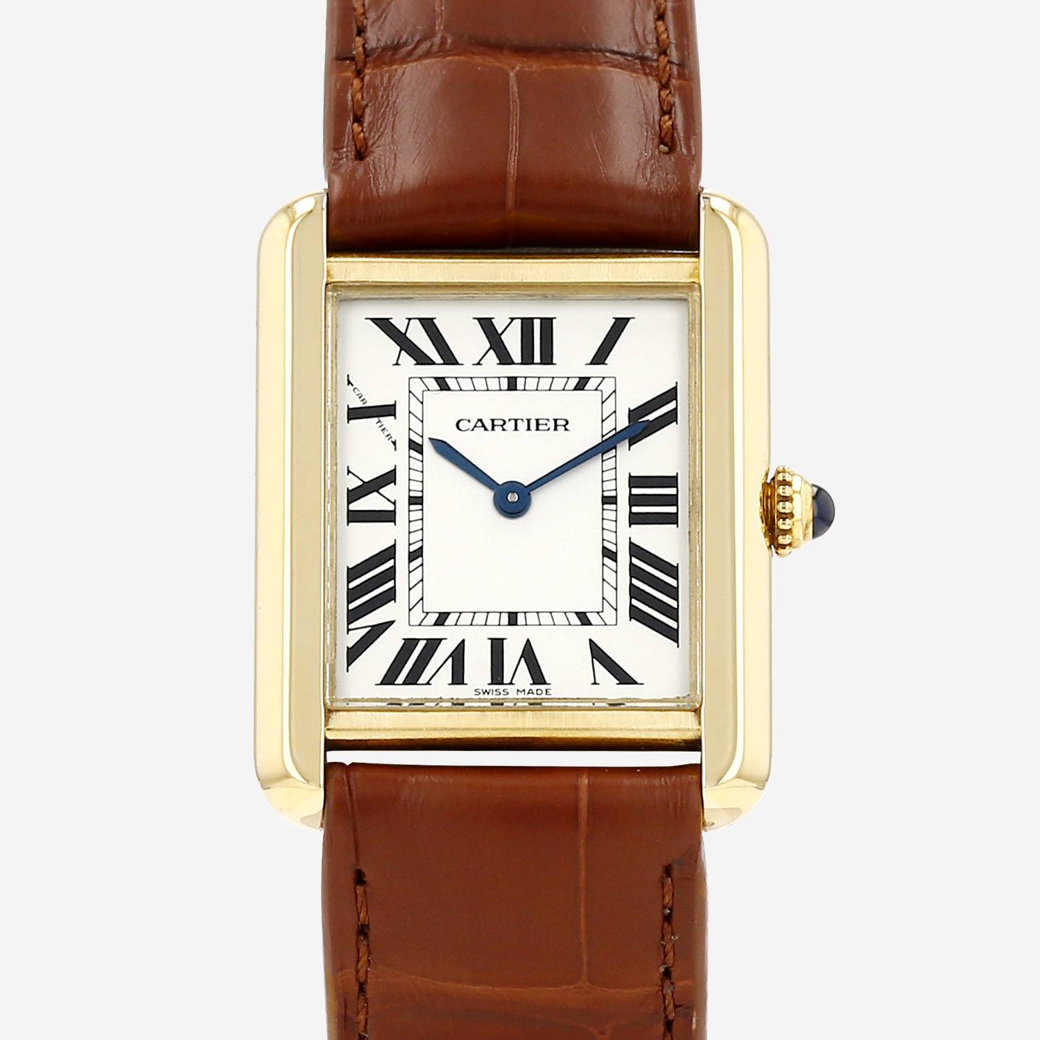 Cartier Tank Solo  in yellow gold and stainless steel Circa 2000