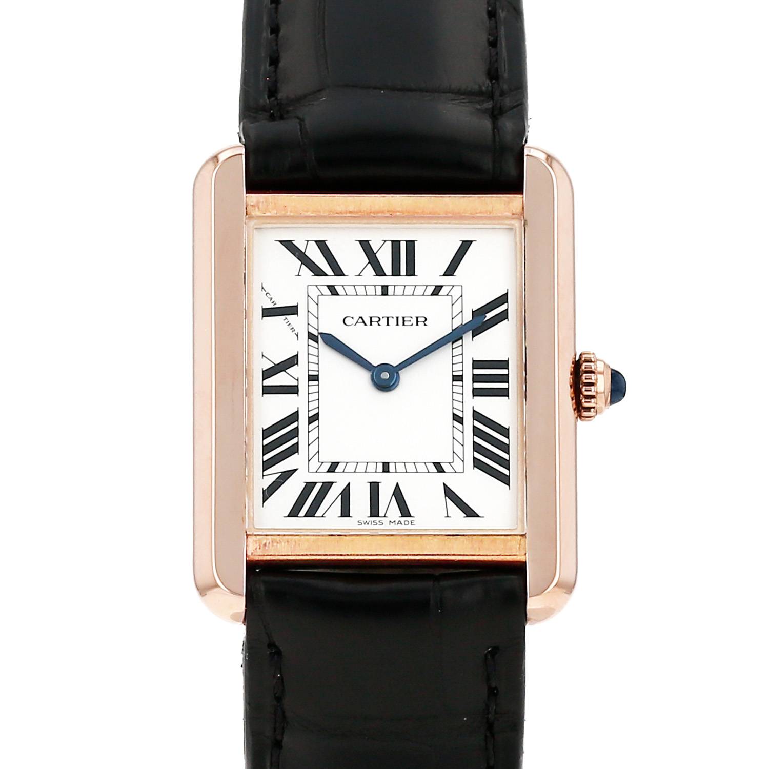 Cartier Tank Solo in stainless steel and pink gold Ref: Cartier - 3168 Circa 2017