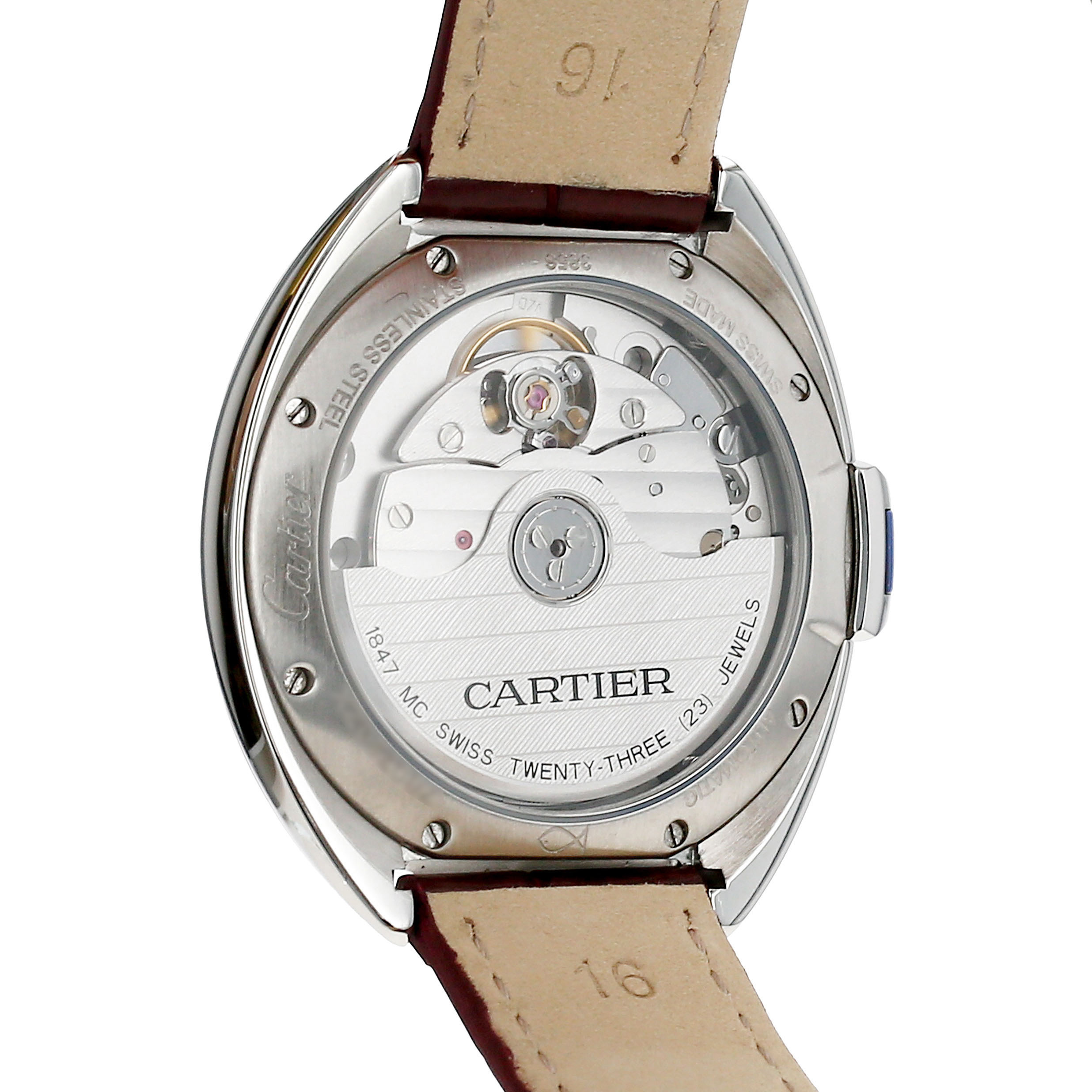 Orologio Cartier Clé in acciaio Ref: Cartier - 3865  Circa 2020 - Detail D3