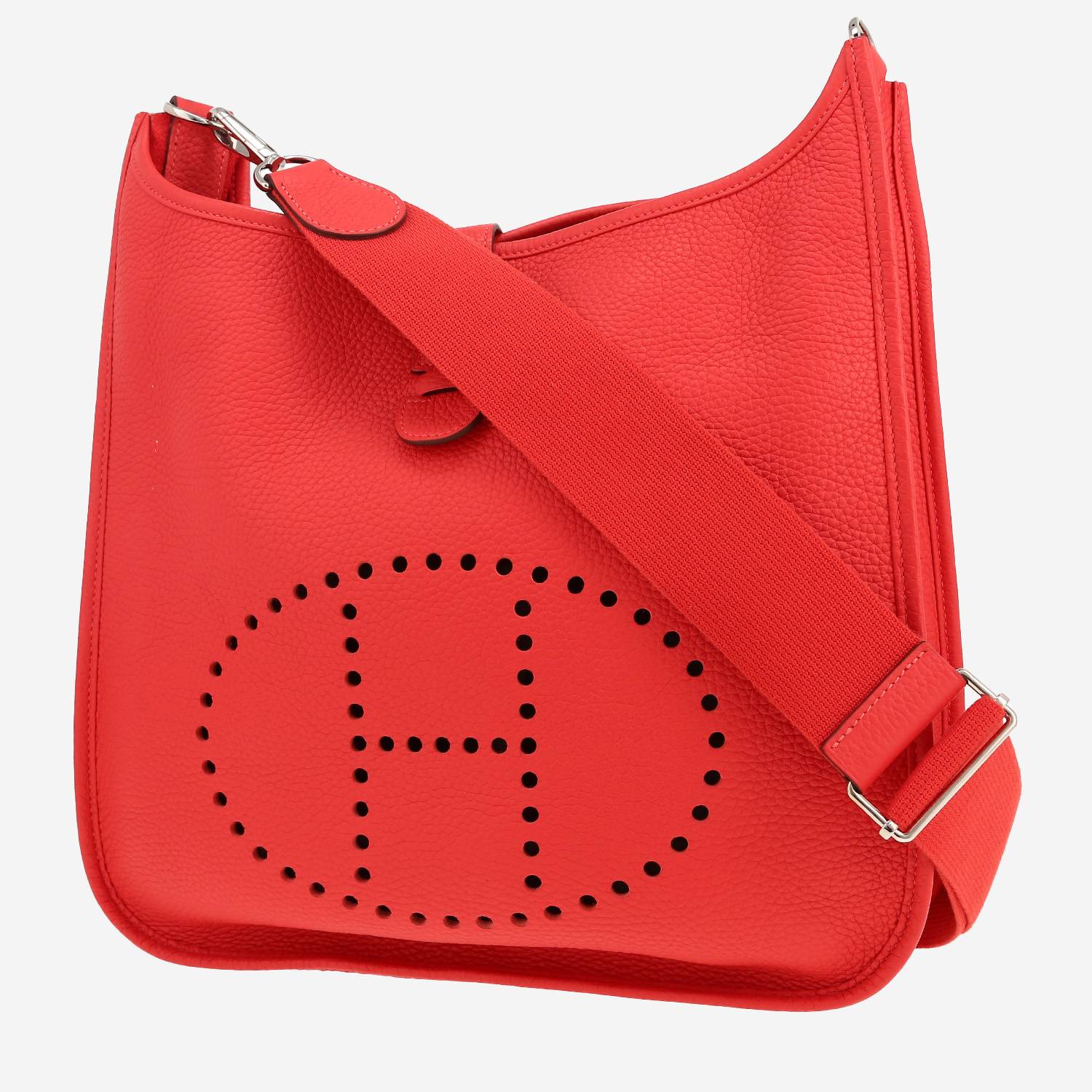 Borsa a tracolla Hermès  Evelyne III in pelle togo rossa