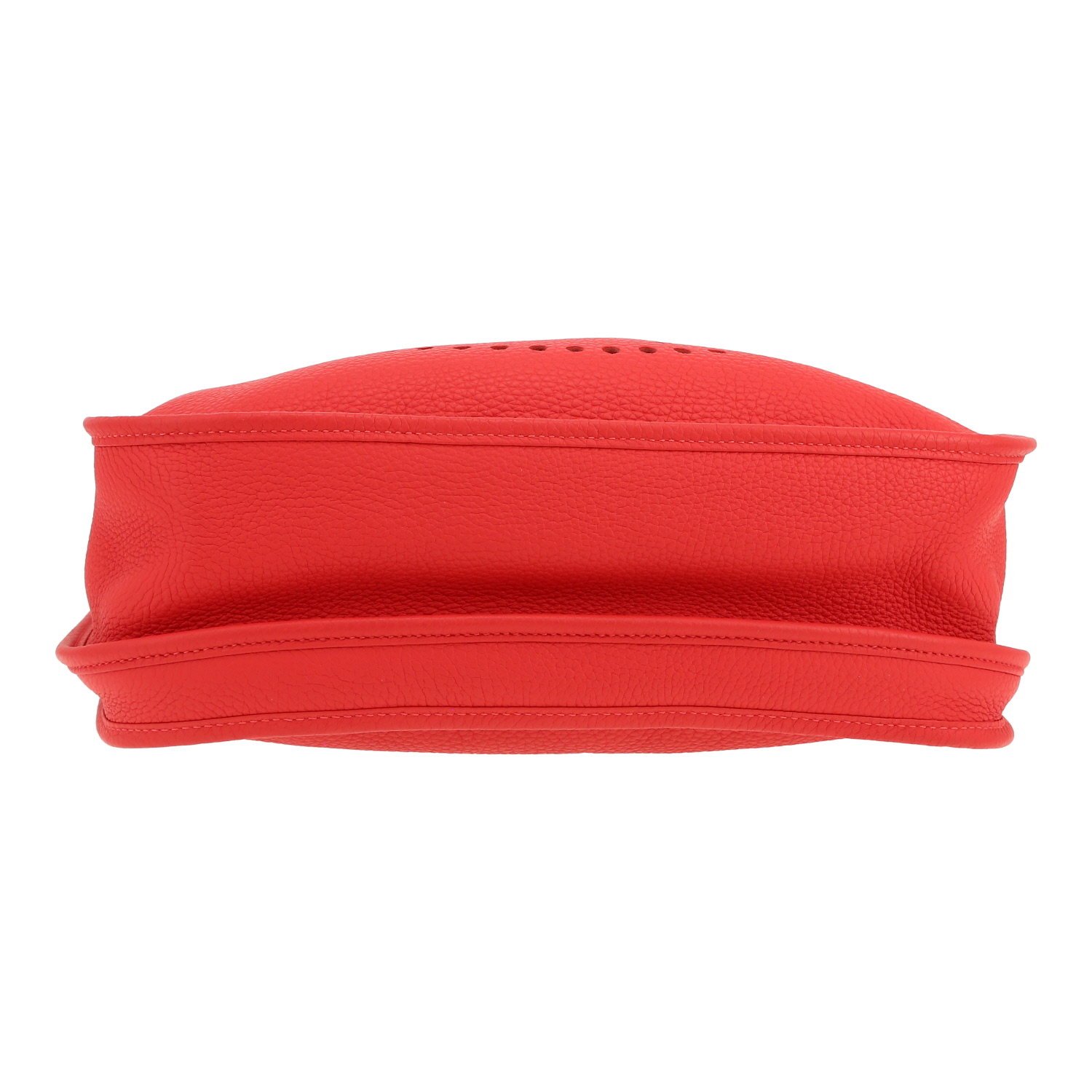 Bolso bandolera Hermès  Evelyne III en cuero togo rojo - Detail D1