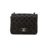 Sac bandoulière Chanel  Mini Carré en cuir matelassé noir - 360 thumbnail