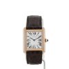 Montre Cartier Tank Solo en or rose et acier Ref: Cartier - 3168  Vers 2018 - 360 thumbnail