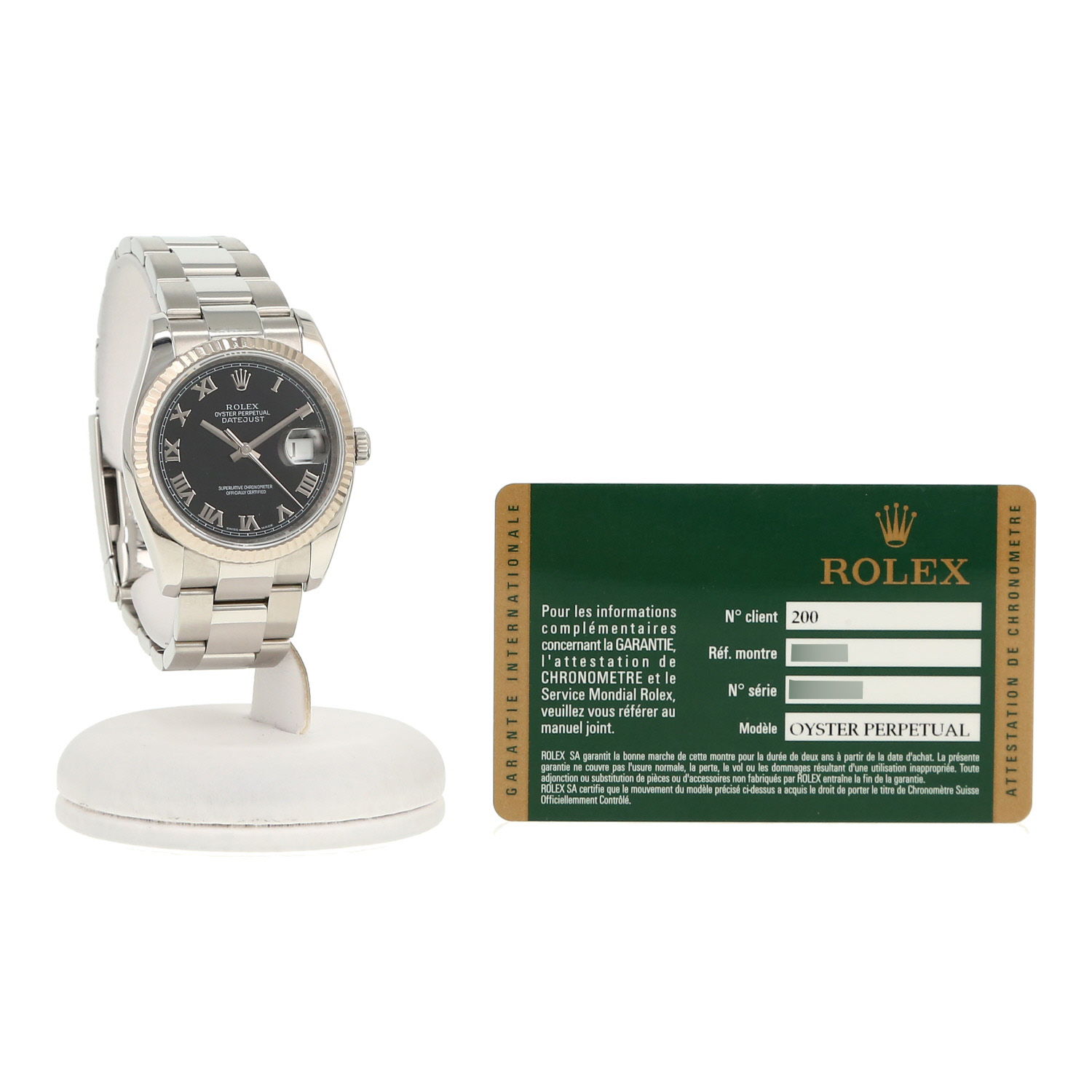 Rolex Datejust  in gold and stainless steel Ref: Rolex - 116234  Circa 2007