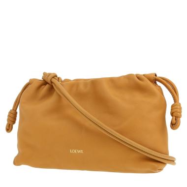 Loewe  Flamenco clutch handbag  in beige leather
