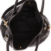 Borsa a tracolla Prada   in tela e pelle nera - Detail D3 thumbnail