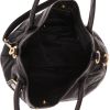 Prada   shoulder bag  canvas  and black leather - Detail D3 thumbnail