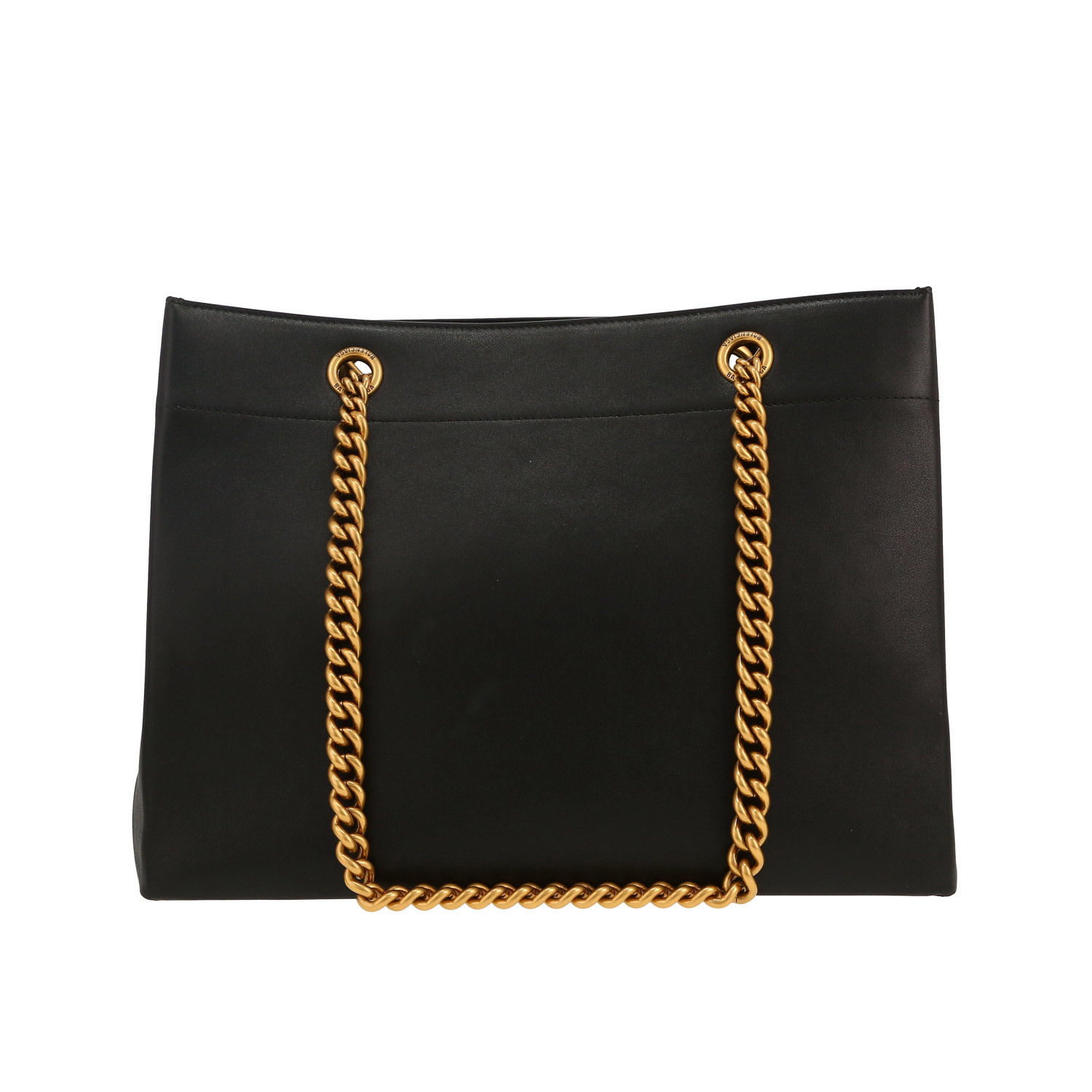 Shopping bag Balenciaga in pelle nera - Detail D5