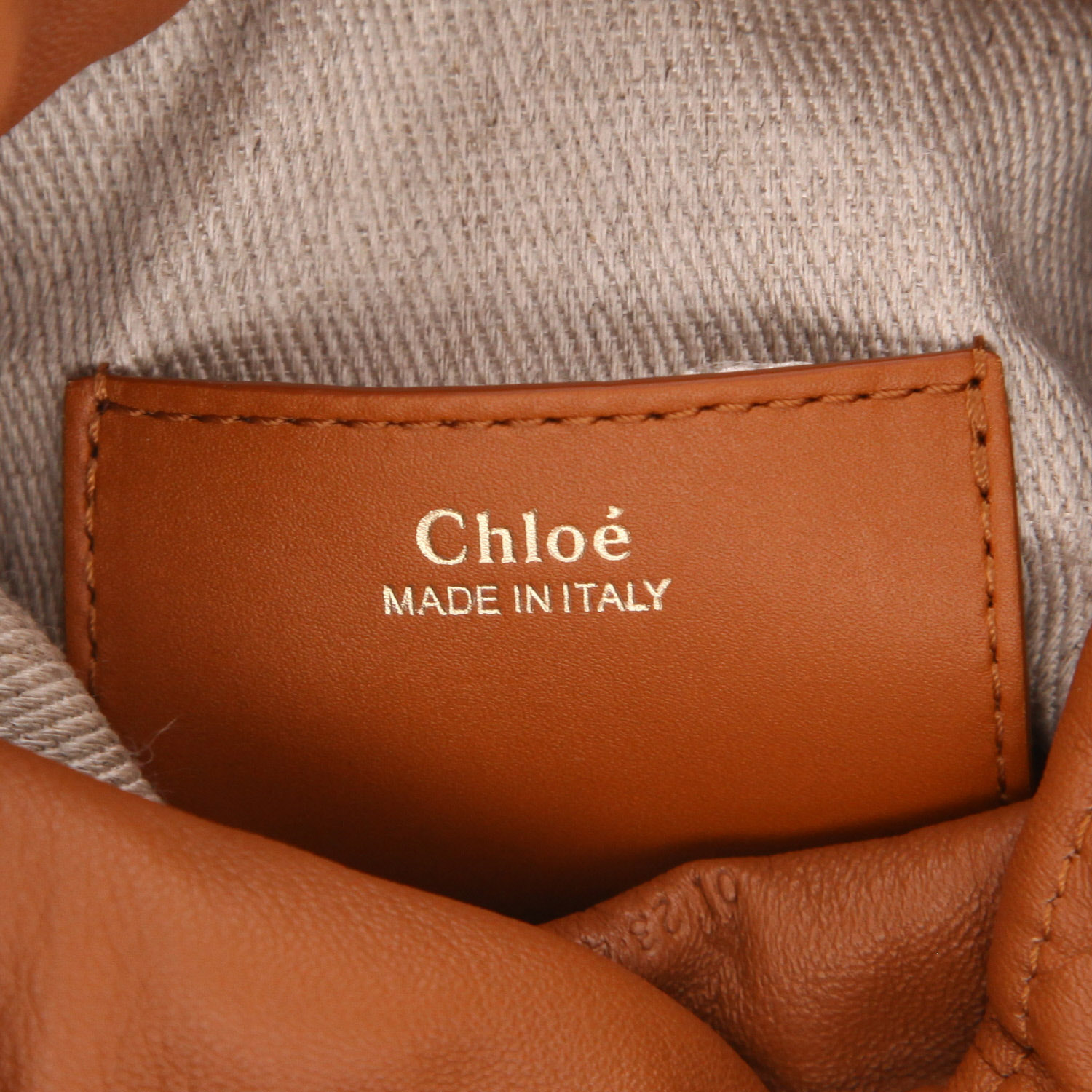 Sac bandoulière Chloé  Sense en cuir marron - Detail D2