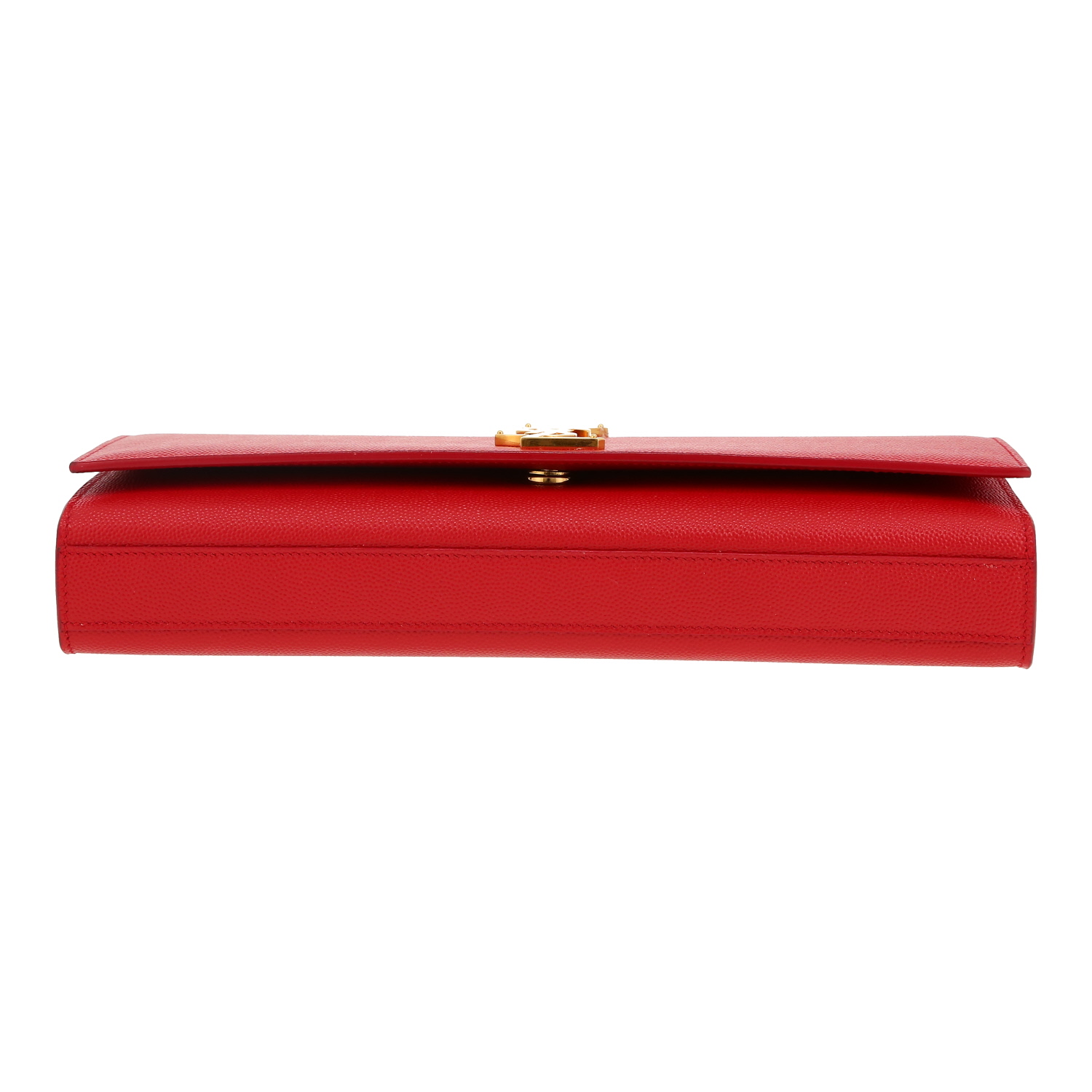 Pochette Saint Laurent  Kate in pelle martellata rossa - Detail D1