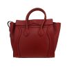 Sac à main Celine  Luggage mini  en cuir rouge - Detail D4 thumbnail