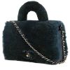 Sac bandoulière Chanel   en fourrure et cuir bleu - 00pp thumbnail