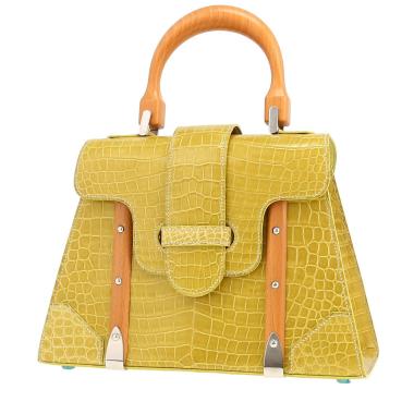 Bolso de mano Goyard  Saigon en cocodrilo verde