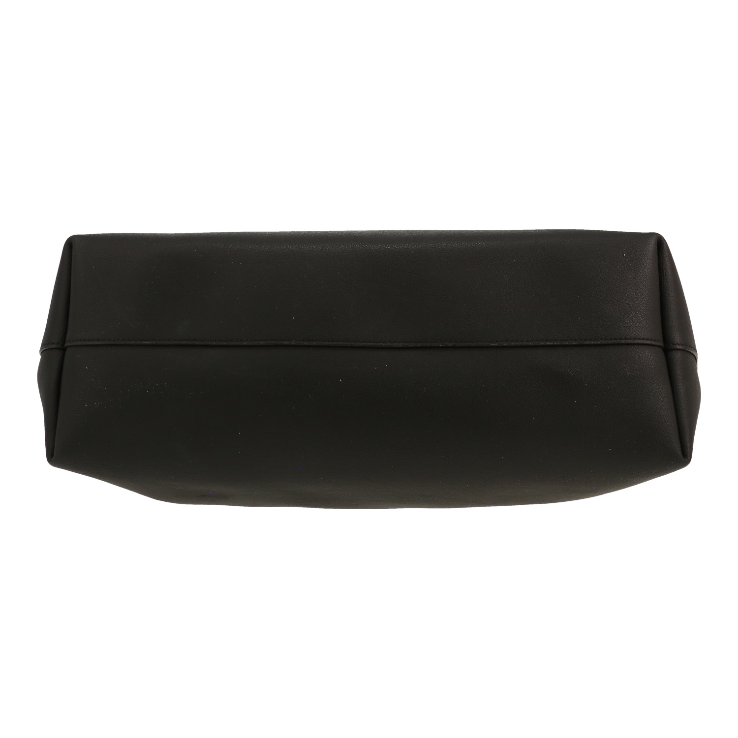 Saint Laurent Cabas YSL shopping bag in black leather - Detail D1