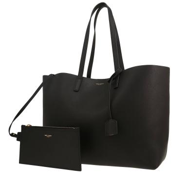 Saint Laurent  Cabas YSL shopping bag  in black leather