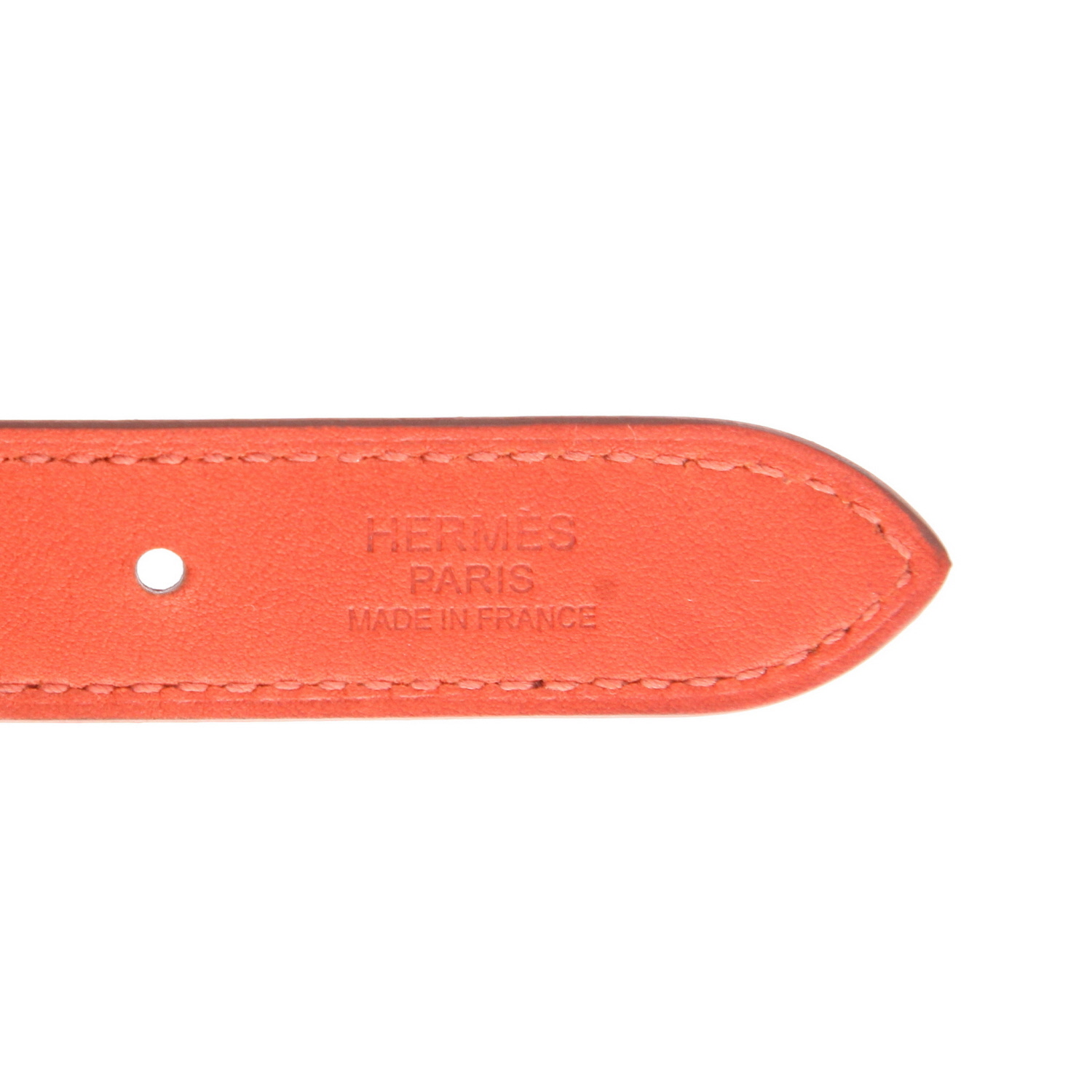 Hermès  Trim shoulder bag  in red Swift leather - Detail D2