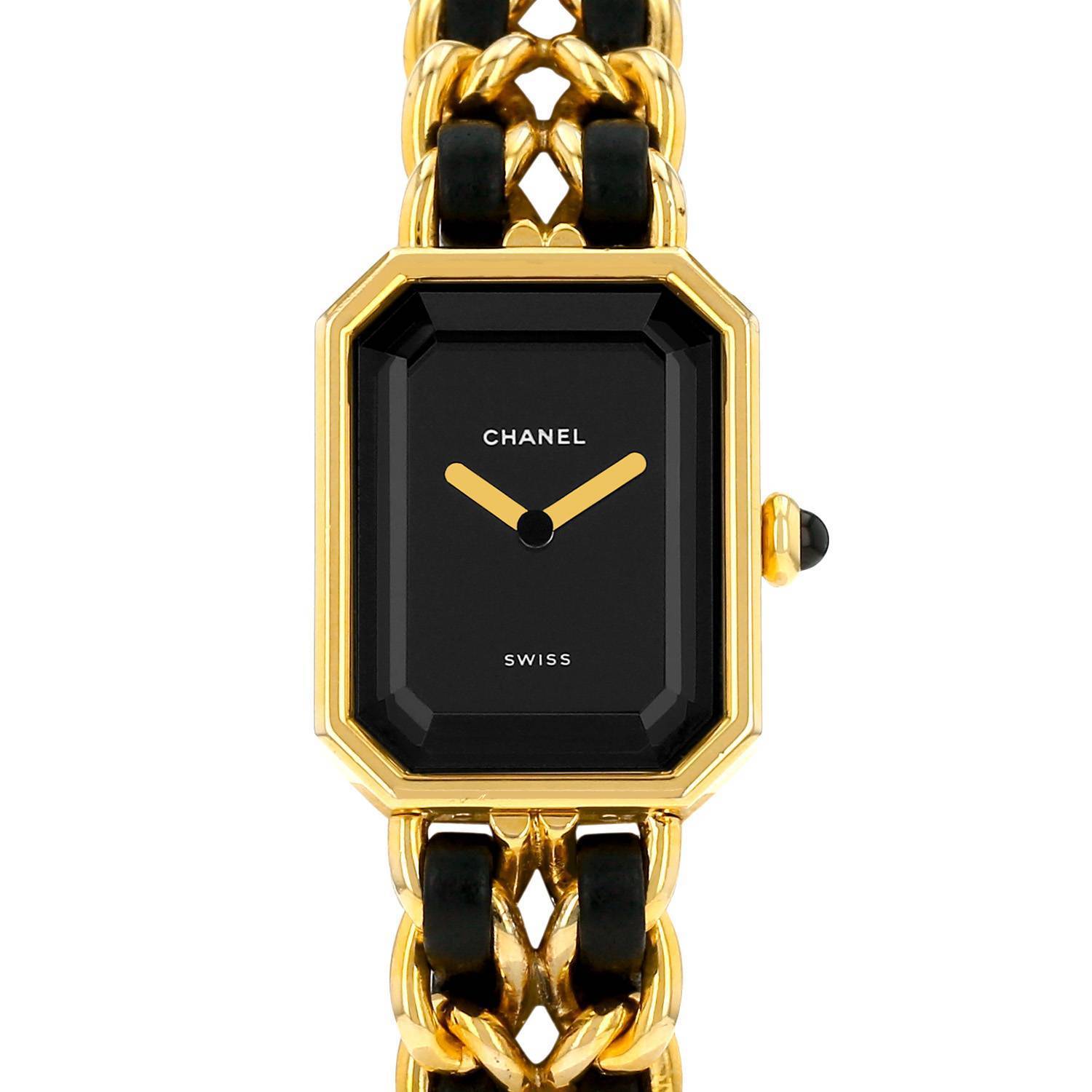 Reloj Chanel Première talla L  de oro chapado Ref: Chanel - H0001  Circa 1990