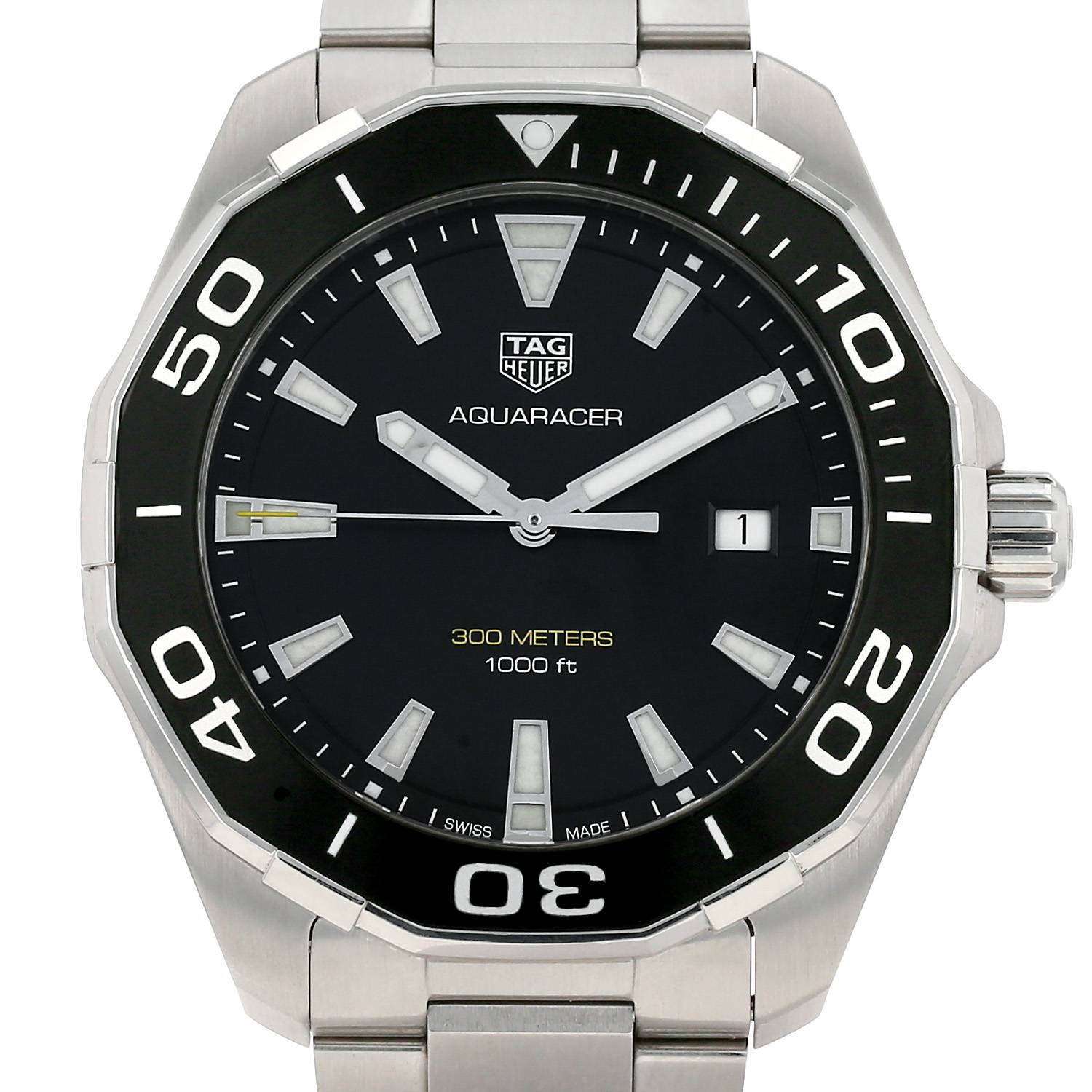 Orologio TAG Heuer Aquaracer 300M in acciaio Ref: TAG Heuer - WAY101A  Circa 2020 - 00pp