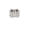 Half-articulated Bulgari Diva's Dream ring in white gold and diamonds - 360 thumbnail