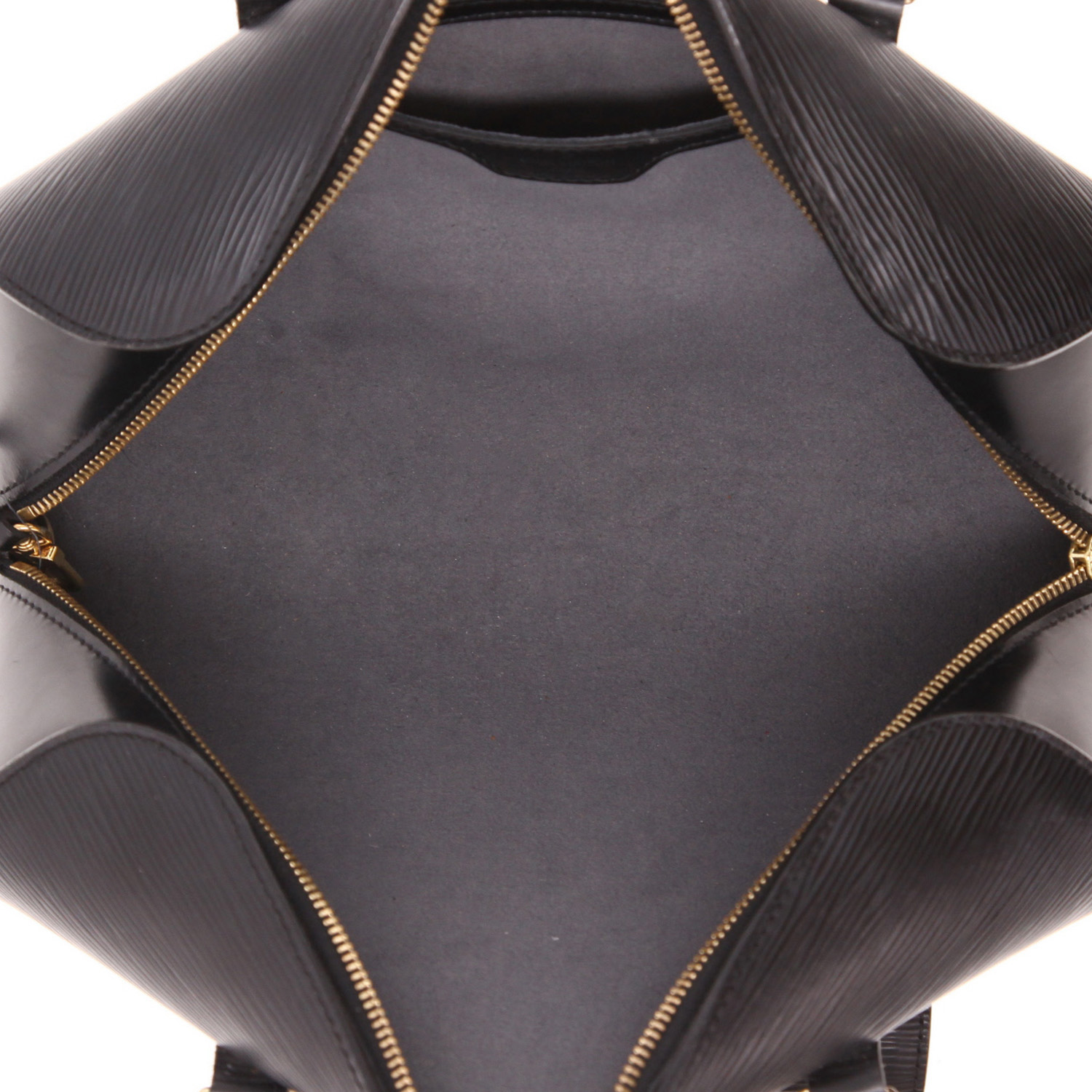Louis Vuitton  Papillon handbag  in black epi leather - Detail D3