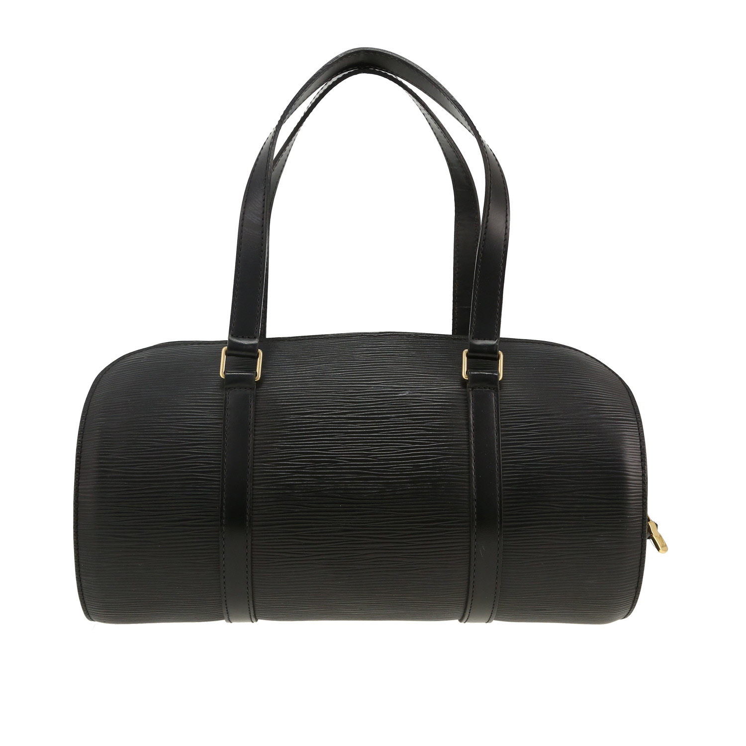 Borsa Louis Vuitton  Papillon in pelle Epi nera - Detail D4