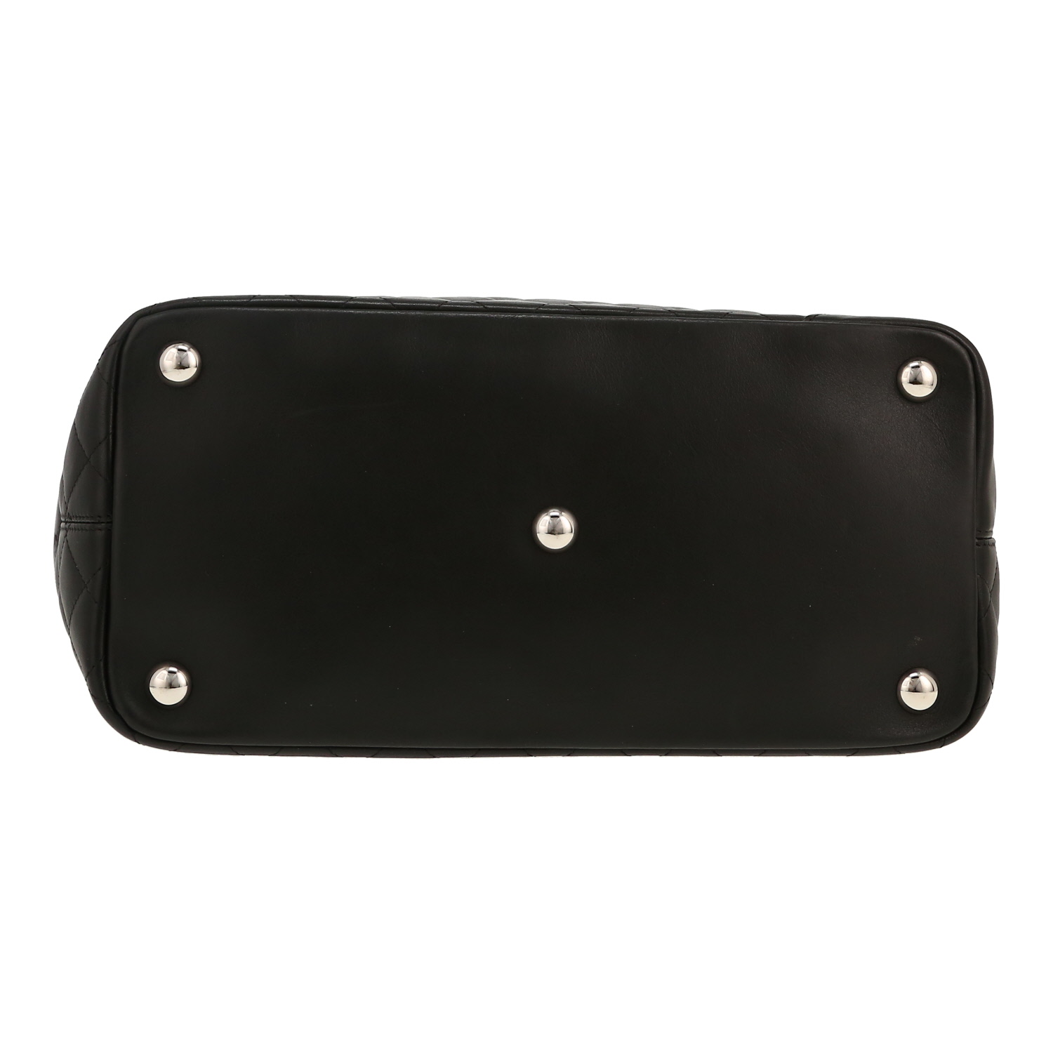 Bolso de mano Chanel  Cambon en cuero acolchado negro - Detail D1