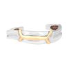 Open Lalaounis  bangle in yellow gold and silver - 00pp thumbnail