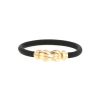 Brazalete Fred Chance Infinie modelo grande de oro amarillo y cuero - 360 thumbnail