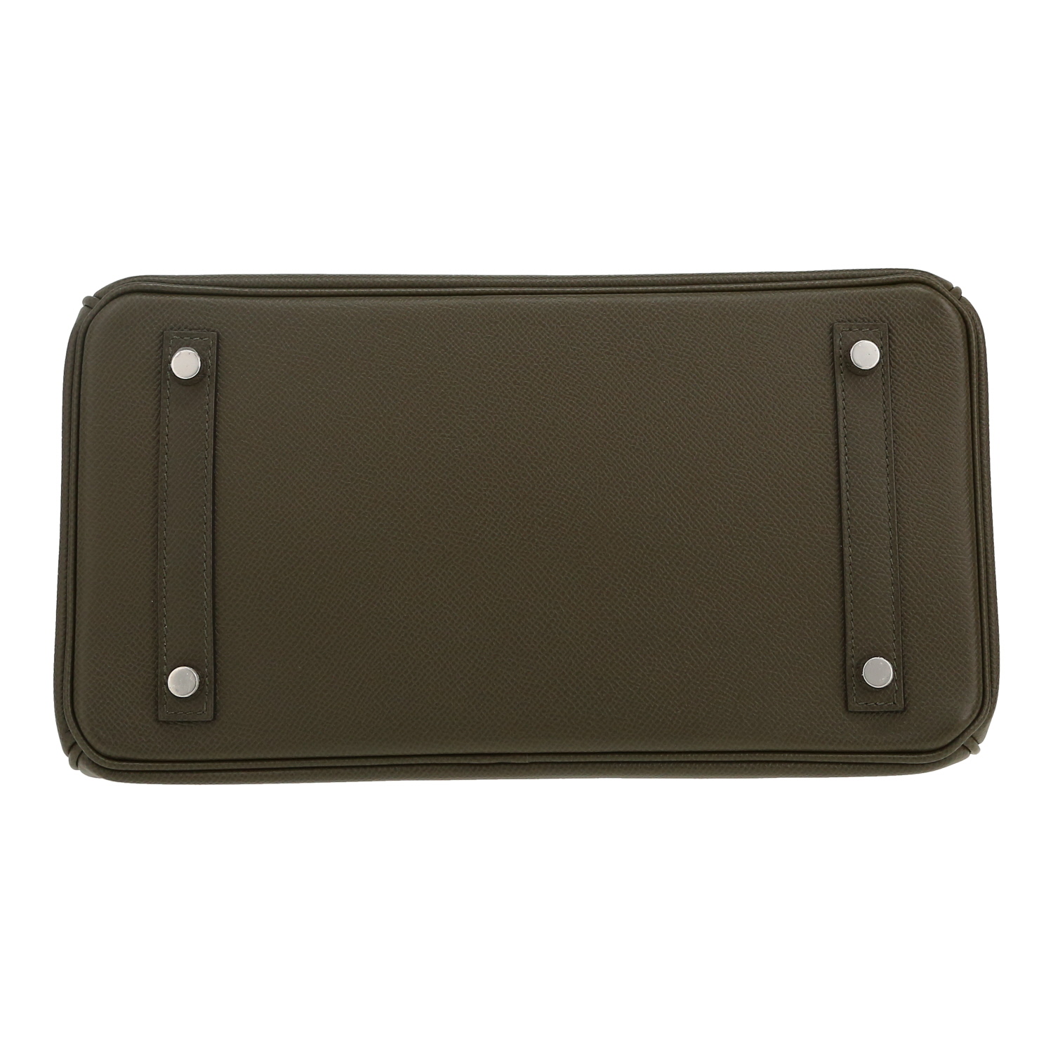 Bolso de mano Hermès  Birkin 30 cm en cuero epsom Vert de Gris - Detail D1