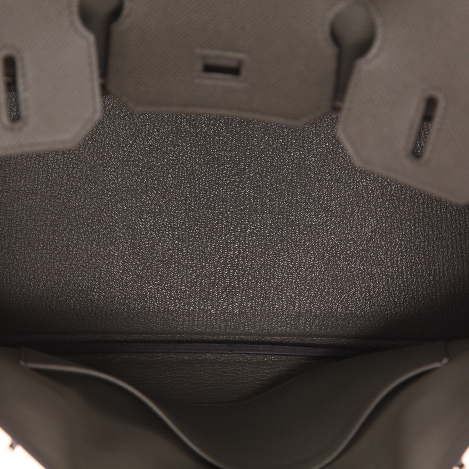 Sac à main Hermès  Birkin 30 cm en cuir epsom Vert de Gris - Detail D3