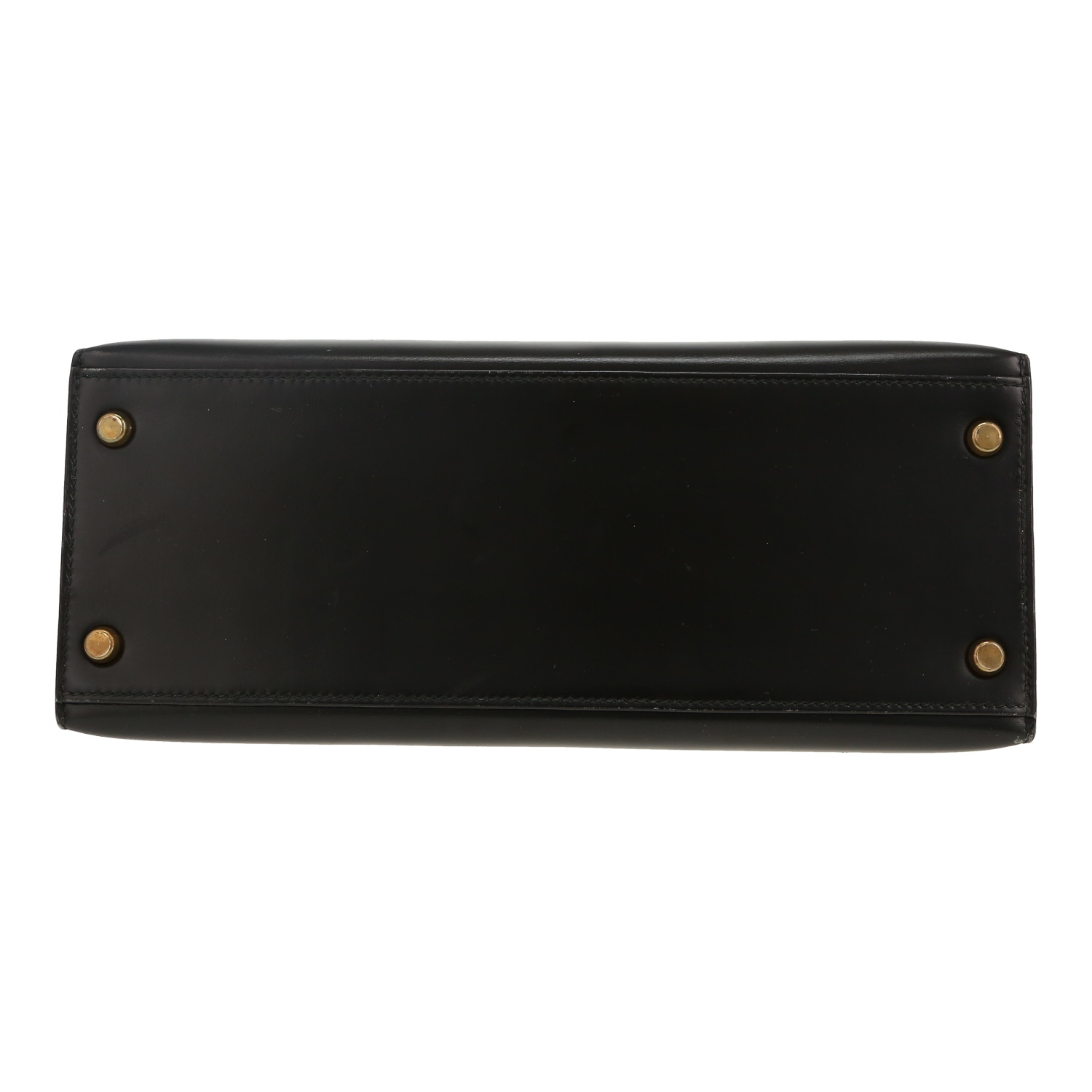 Hermès  Kelly 28 cm handbag  in black box leather - Detail D1