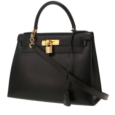 Hermès  Kelly 28 cm handbag  in black box leather