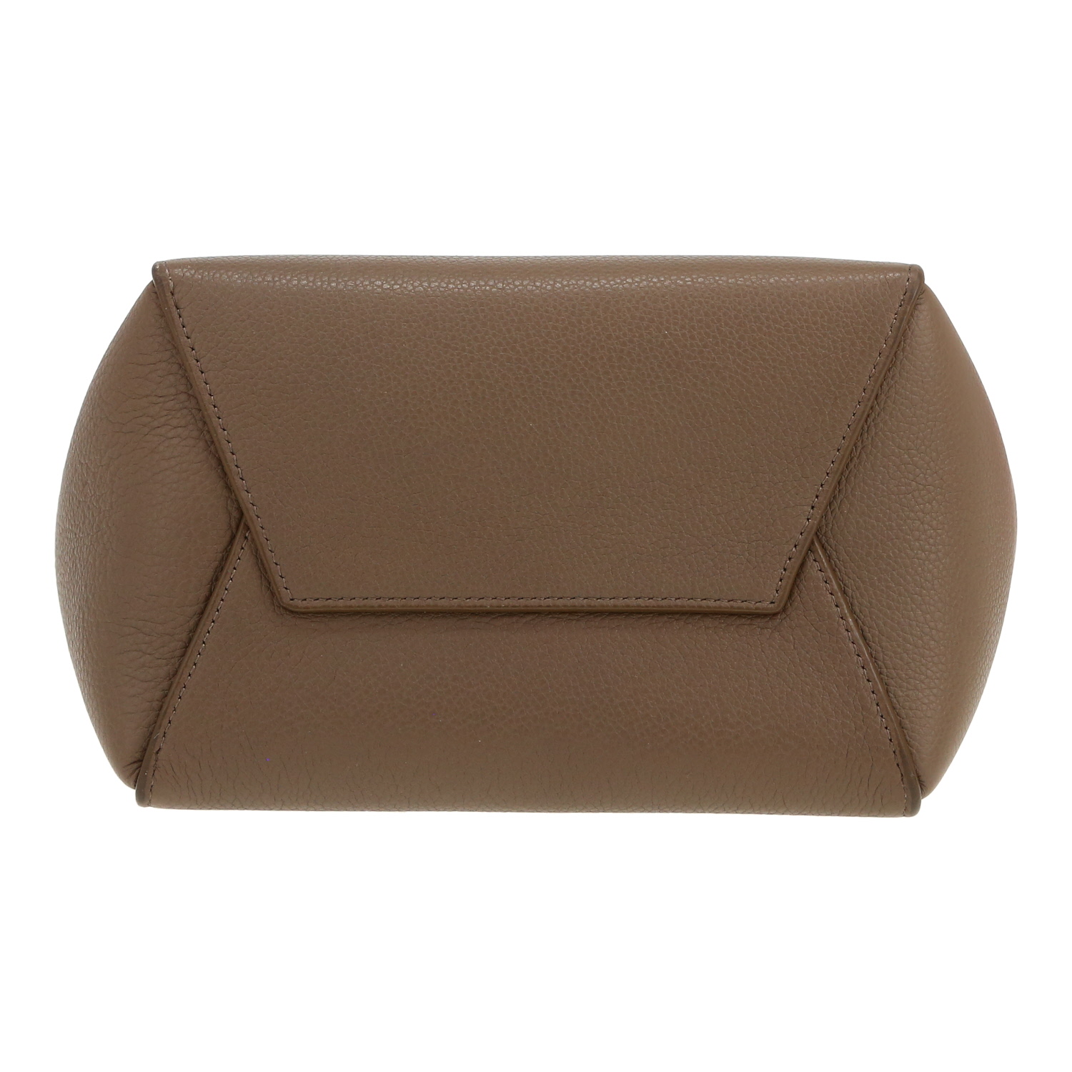 Borsa Celine Sac Sangle in pelle martellata color talpa - Detail D1