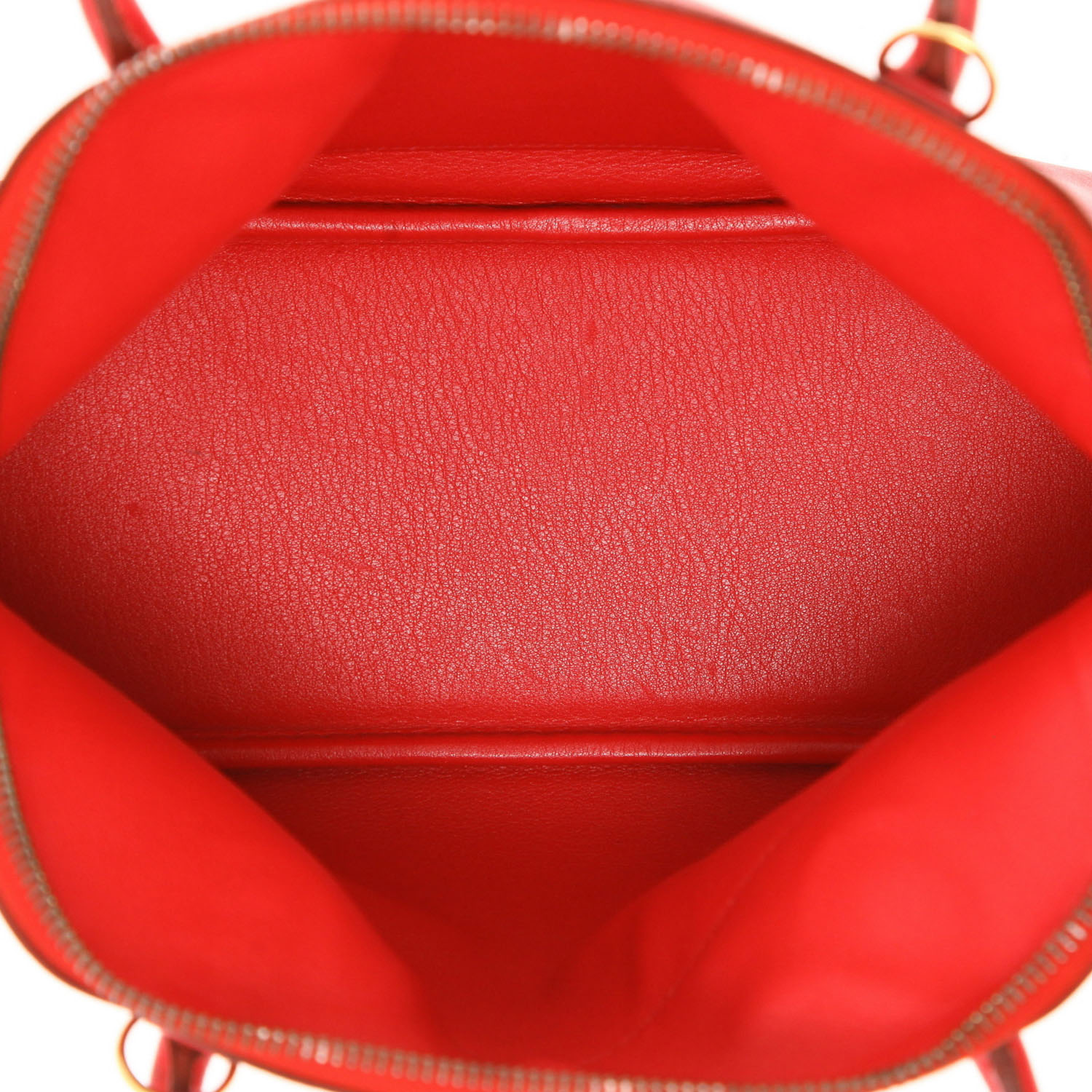 Sac à main Hermès  Bolide 25 cm en cuir Gulliver rouge Vif - Detail D3