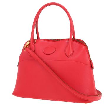 Sac à main Hermès  Bolide 27 cm en cuir Gulliver rouge Vif
