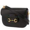 Borsa a tracolla Gucci  1955 Horsebit modello piccolo  in pelle nera - 00pp thumbnail
