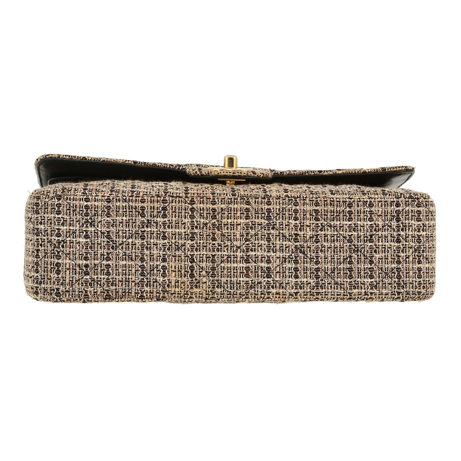 Sac à main Chanel  Timeless Classic en tweed beige - Detail D1