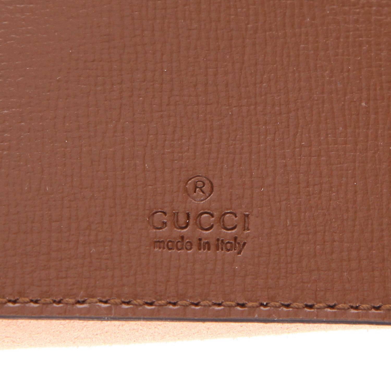 Bolso bandolera Gucci  Jackie mini  de lona con monograma beige y piel marrón - Detail D2