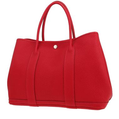 Hermès  Garden shopping bag  in red Piment togo leather
