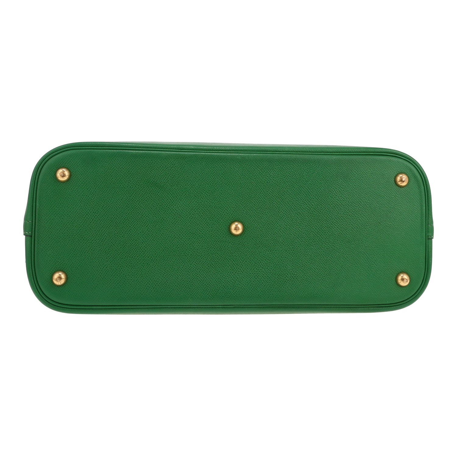 Borsa Hermès  Bolide 35 cm in pelle Courchevel verde Bamboo - Detail D1